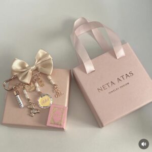 סיכת קריסטל עגולה-רוזגולד