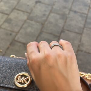 צמיד מפנינים אמיתיות בשילוב חרוזי אותיות צבעונית